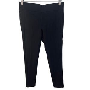 Loft Black‎ Wide Waist Band Stretch Dress Ankle Leggings Medium